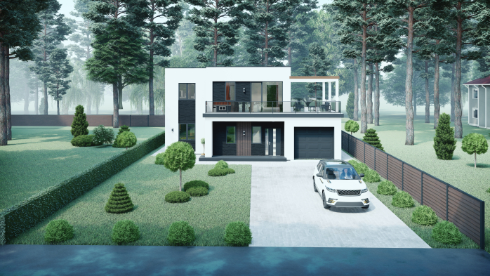 Проект будинку DBT 262 - Двоповерхові дома в Україні