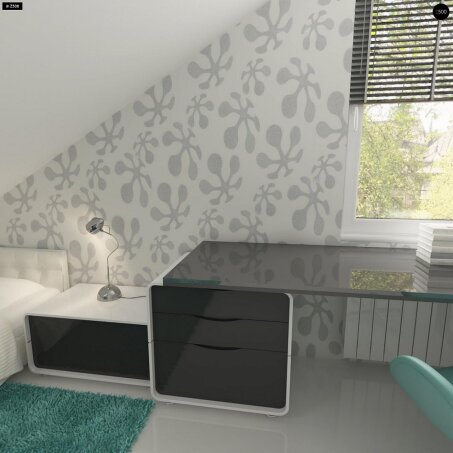 Проект дома U119 - 17 С мансардным этажом дома в Украине