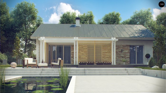 Проєкт будинку U309 - Одноповерхові дома в Україні