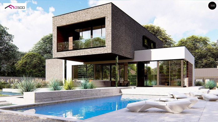 Проект дома Ux163 - 2 Двухэтажные дома в Украине