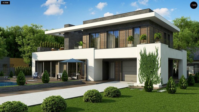 Проєкт будинку Ux146 - Двоповерхові дома в Україні