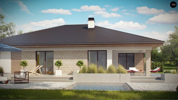 Проєкт будинку U301 - Одноповерхові дома в Україні