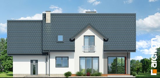 Проєкт будинку Будинок в сріблянках - З мансардним поверхом дома в Україні