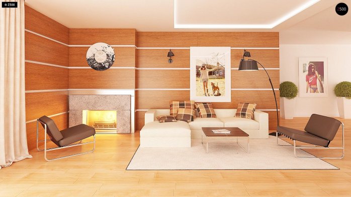 Проект дома U281 - 6 Одноэтажные дома в Украине