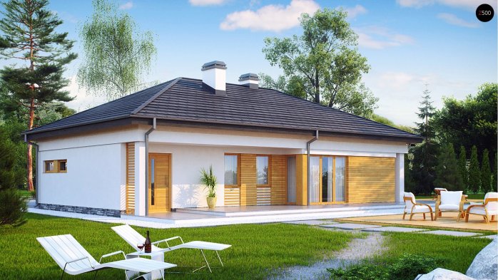 Проєкт будинку U204 - Одноповерхові дома в Україні