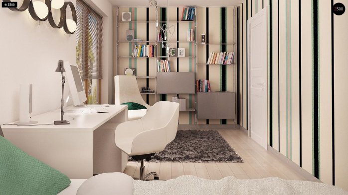 Проект дома U245 - 10 С мансардным этажом дома в Украине