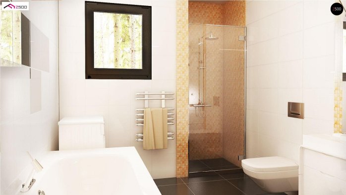 Проєкт будинку U98 L GP - З мансардним поверхом дома в Україні