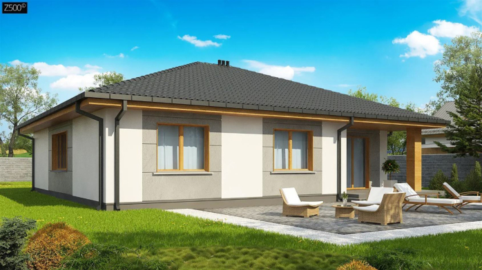 Проєкт будинку U67 A v1 - Одноповерхові дома в Україні