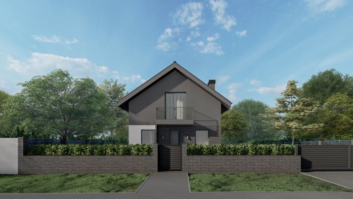 Проект дома Db 15 - 3 С мансардным этажом дома в Украине