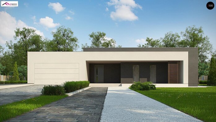 Проєкт будинку Ux72 - Одноповерхові дома в Україні