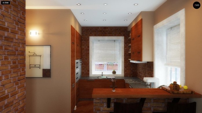 Проєкт будинку U3 - З мансардним поверхом дома в Україні