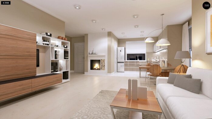 Проєкт будинку U102 - З мансардним поверхом дома в Україні