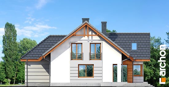 Проєкт будинку Будинок в хмелю вер.2 - З мансардним поверхом дома в Україні