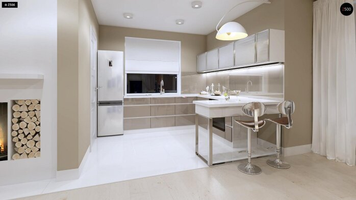 Проєкт будинку U102 - З мансардним поверхом дома в Україні