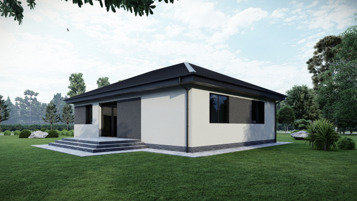 Проєкт будинку DBT 582 - Одноповерхові дома в Україні