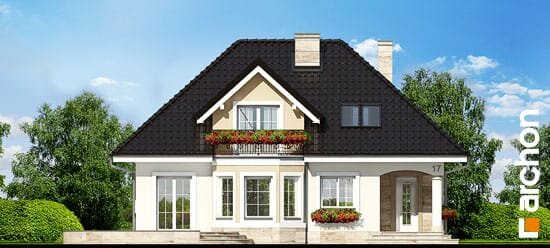 Проект дома Дом в авокадо вер.2 - 3 С мансардным этажом дома в Украине