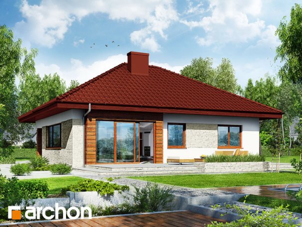 Проєкт будинку Будинок в бузку 2 (Г2) - Одноповерхові дома в Україні