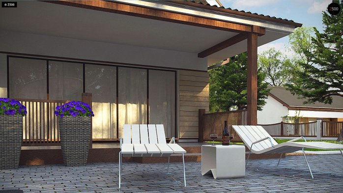 Проєкт будинку U362 - З мансардним поверхом дома в Україні