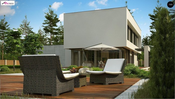 Проект дома Ux130 - 6 Двухэтажные дома в Украине