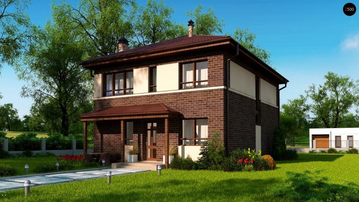 Проєкт будинку Ux24 a - Двоповерхові дома в Україні