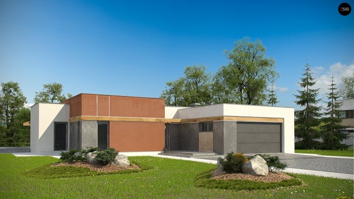 Проєкт будинку Ux101 GP2 - Одноповерхові дома в Україні