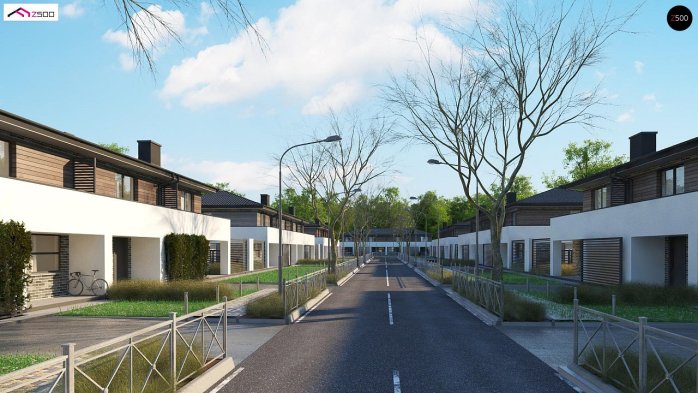 Проект дома Ub23 - 2 Двухэтажные дома в Украине