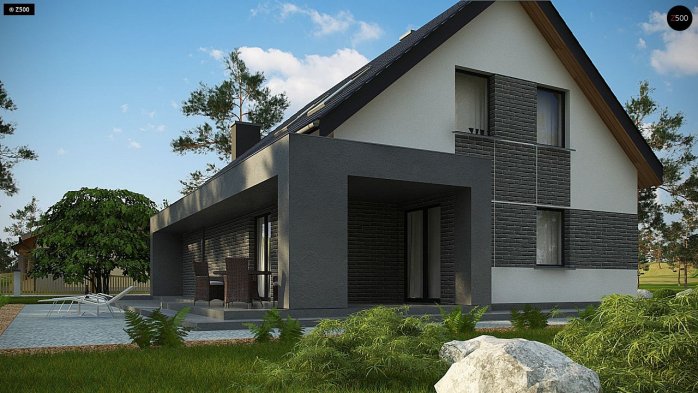 Проект дома U347 - 7 С мансардным этажом дома в Украине