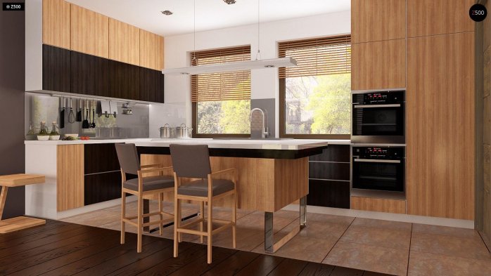 Проект дома U261 v1 - 8 С мансардным этажом дома в Украине