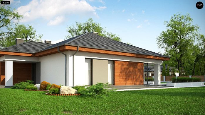 Проект дома U333 - 3 Одноэтажные дома в Украине