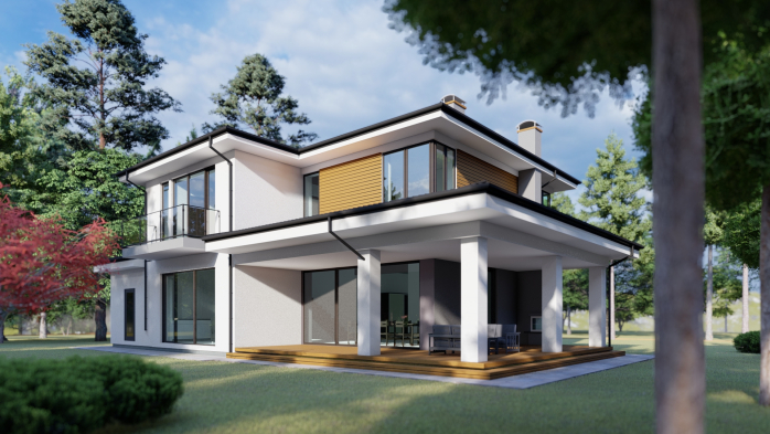 Проєкт будинку DBT 181 - Двоповерхові дома в Україні