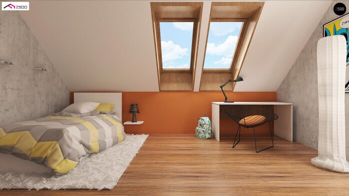 Проект дома U178 - 8 С мансардным этажом дома в Украине