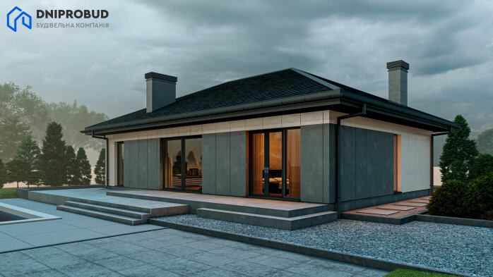 Проект дома DB 54 - 1 Одноэтажные дома в Украине