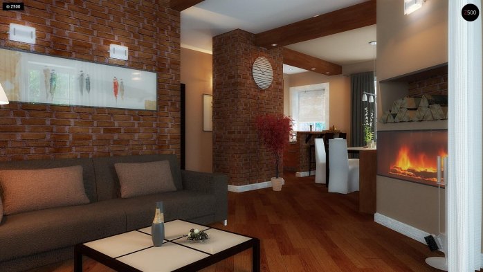 Проєкт будинку U3 - З мансардним поверхом дома в Україні