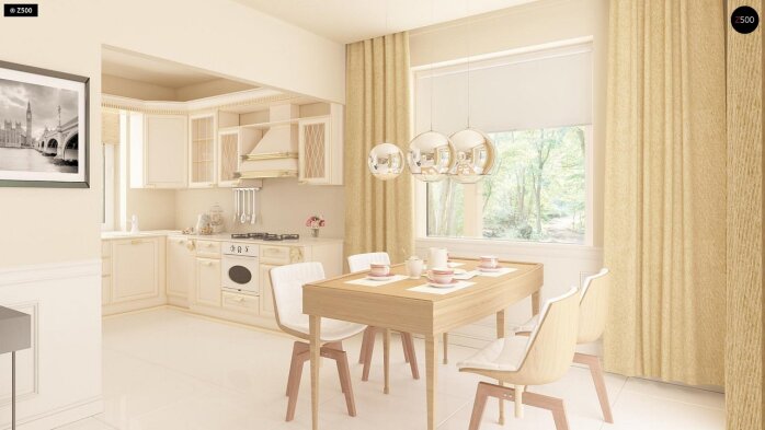 Проєкт будинку U136 GP - Одноповерхові дома в Україні