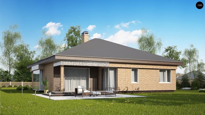 Проект дома U200 k - 2 Одноэтажные дома в Украине