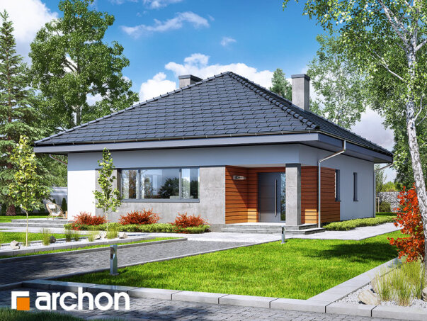 Проєкт будинку Будинок в бузку 2 (В) - Одноповерхові дома в Україні