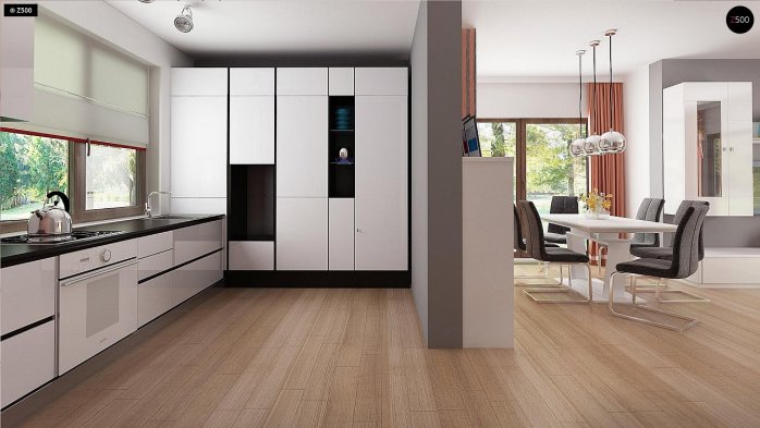 Проєкт будинку U263 - З мансардним поверхом дома в Україні