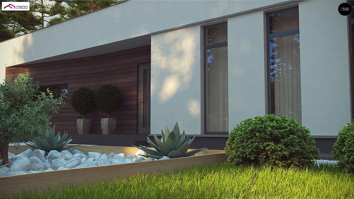 Проєкт будинку Ux80 - Одноповерхові дома в Україні