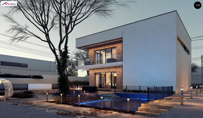 Проєкт будинку Ux82 - Двоповерхові дома в Україні