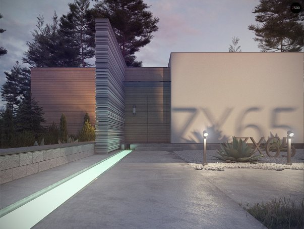 Проєкт будинку Ux65 + - Одноповерхові дома в Україні