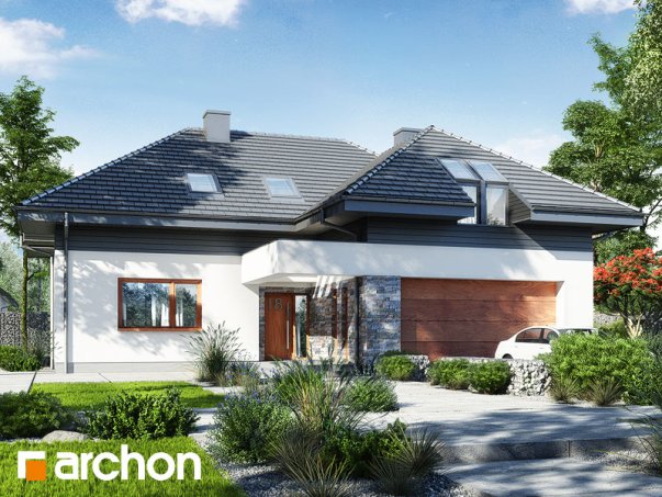 Проєкт будинку Будинок в мачейках 2 (Г2) - З мансардним поверхом дома в Україні