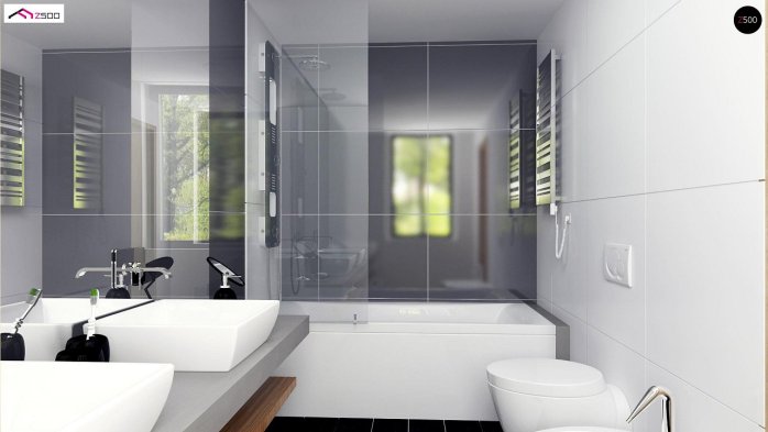 Проєкт будинку U306 - З мансардним поверхом дома в Україні