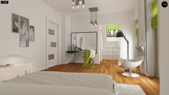 Проєкт будинку U269 - З мансардним поверхом дома в Україні