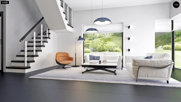 Проєкт будинку Ux63 C - Двоповерхові дома в Україні