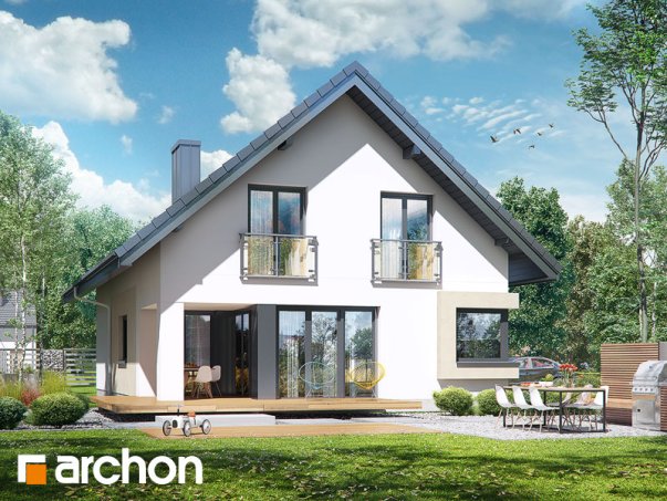 Проект дома Дом в изопируме 3 - 2 С мансардным этажом дома в Украине