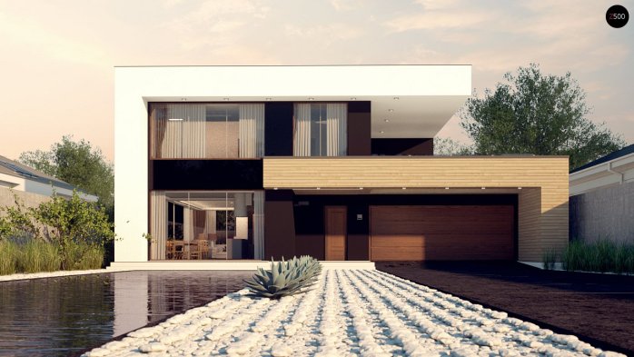 Проєкт будинку Ux123 GP2 - Двоповерхові дома в Україні