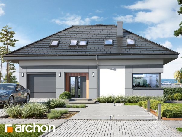 Проект дома Дом в арахисах - 1 С мансардным этажом дома в Украине