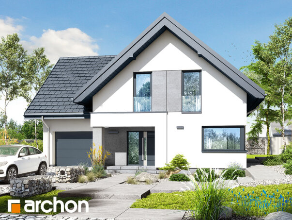 Проєкт будинку Будинок в рабатках - З мансардним поверхом дома в Україні