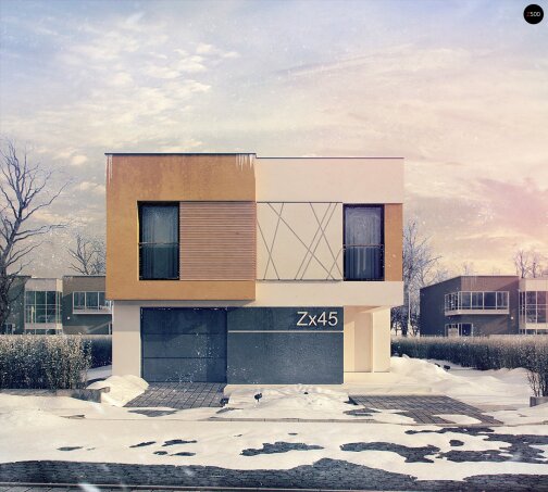 Проект дома Ux45 - 2 Двухэтажные дома в Украине