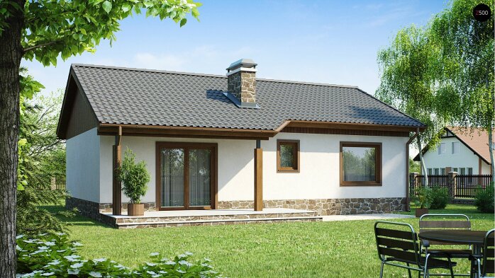 Проєкт будинку U72 - Одноповерхові дома в Україні